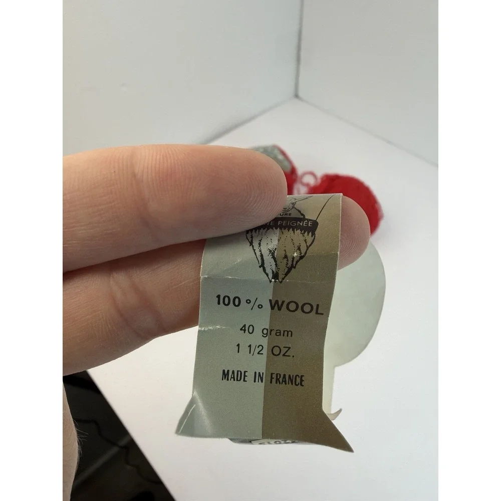 Kali Mousse by REYNOLDS 100% Wool Yarn Lot Of 4 Red